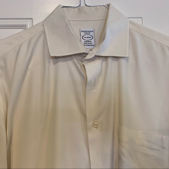 GUC Pronto Uomo Slim Fit Non-Iron Dress Shirt - Picture 2 of 5